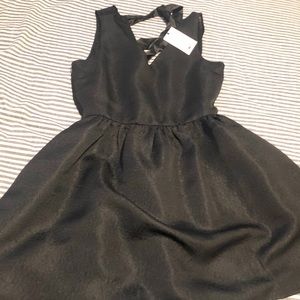Sheer back little black dress